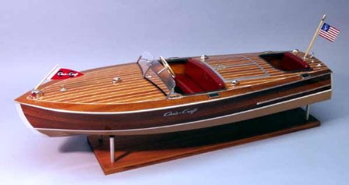 Image of Dumas 1/8 Scale Chris Craft Racing Runabout 1949 Wooden Model Boat Kit