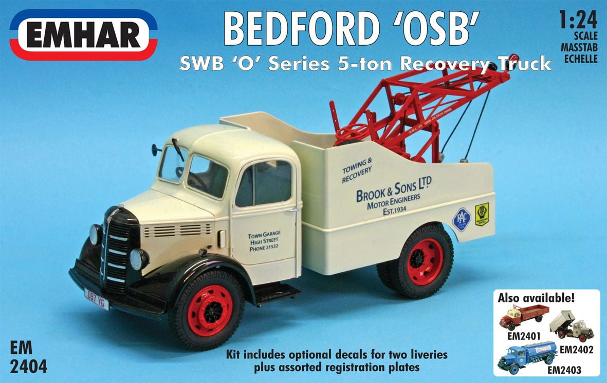 Photos - Model Building Kit Emhar 1/24 Scale Bedford 'OSB' SWB 'O' Series 5-ton Recovery Truck Model Kit