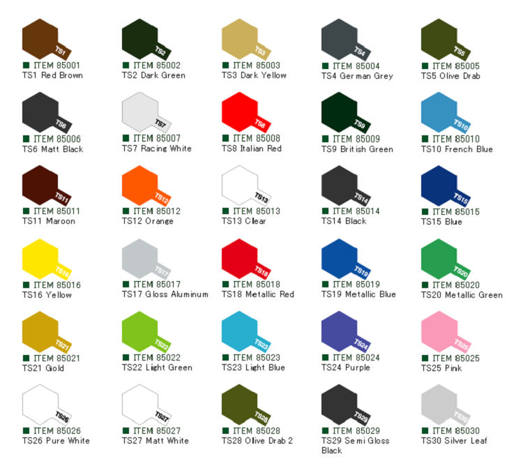 Tamiya Colour Spray Paint (100ml)