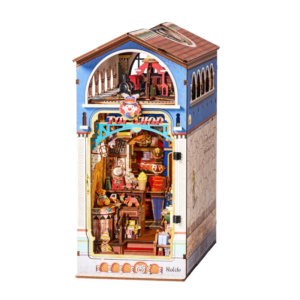 Rolife Treasure Toy Shop 3D Wooden DIY Miniature House Book Nook
